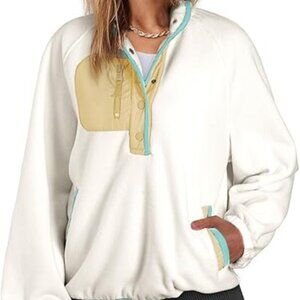 Dokotoo Sweatshirt for Women Oversized Fuzzy Fleece Jacket